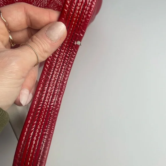 Coach Poppy RARE Flower Applique Patent Leather Bucket Bag - Picture 13 of 15